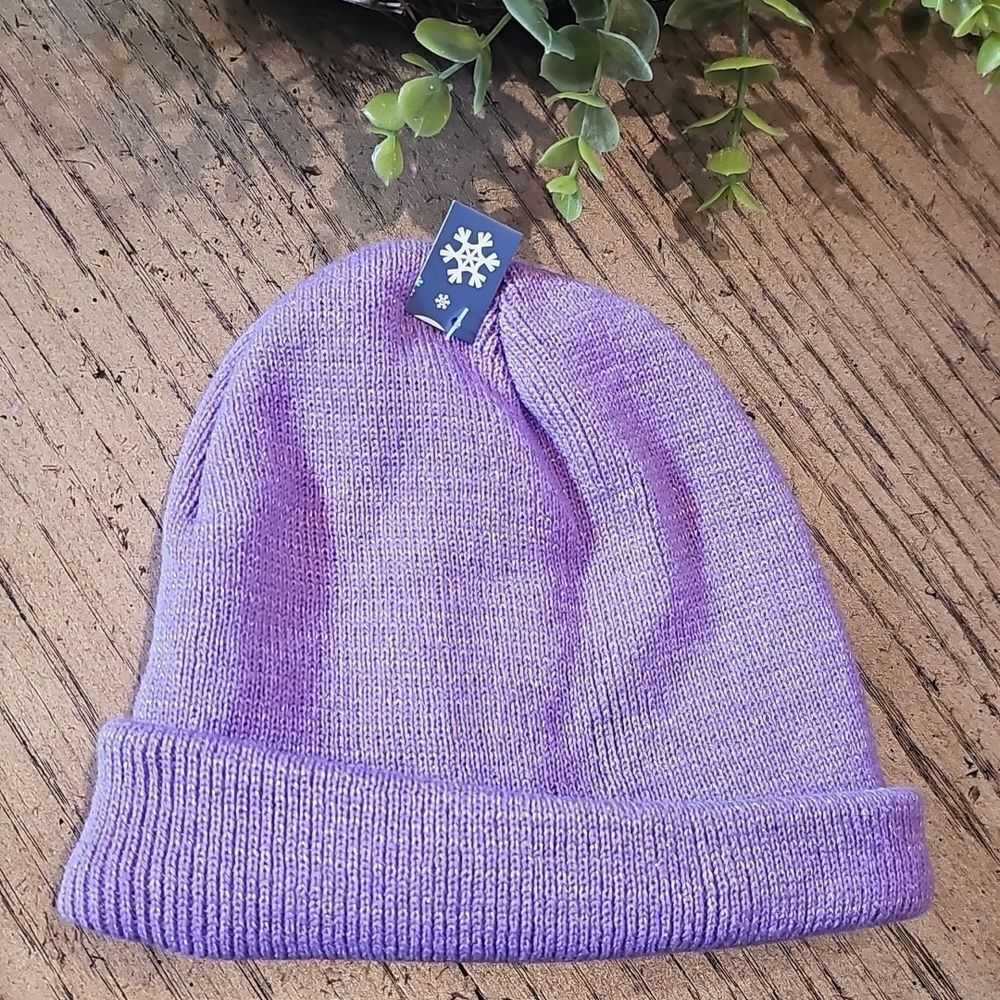 Purple sparkley beanie NWT OSFA